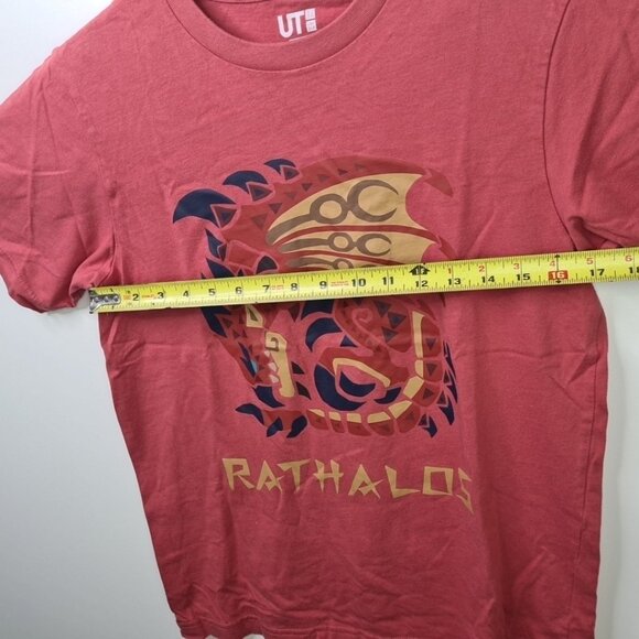 Uniqlo UT Monster Hunter Rathalos Anniversary Capcom T-Shirt Red Men’s Size S - Picture 5 of 8